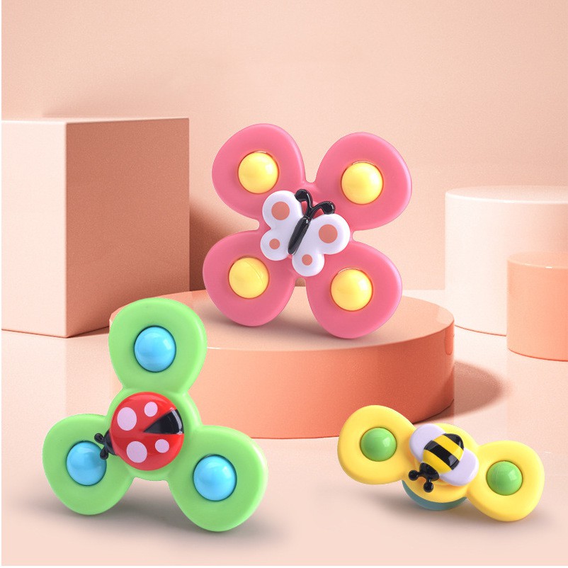 Set 3 đồ chơi con quay chong chóng spinner hình côn trùng vui nhộn cho bé ,Nhựa An Toàn Cho Bé Thoải Mái Vui Chơi