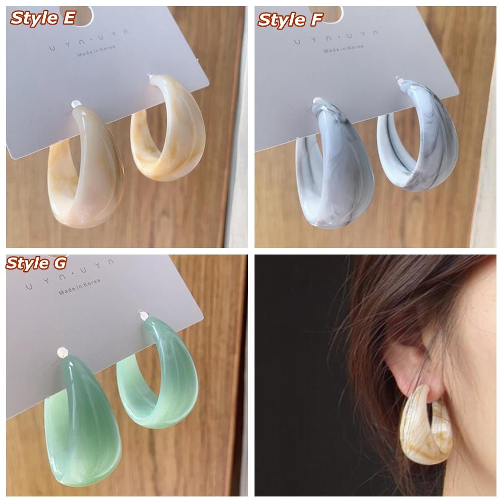 Bông Tai Acrylic Dáng Dài Nhiều Màu Thời Trang Cho Nữ 1