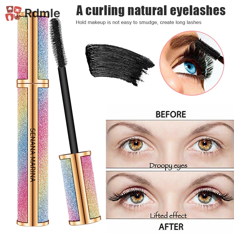 Mascara Sợi 4D 4D Chống Thấm Nước Chuốt Dài Dày Và Cong Mi