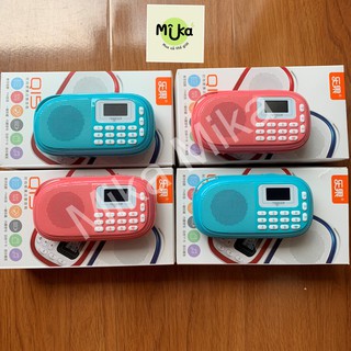 Đài nghe nhạc mini cho bé từ thẻ nhớ dùng làm loa ngoài đài nghe FM loa tắm tiếng Anh Nogo