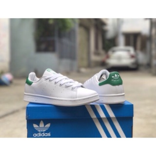Giày Sneaker Stansmith gót xanh lá.