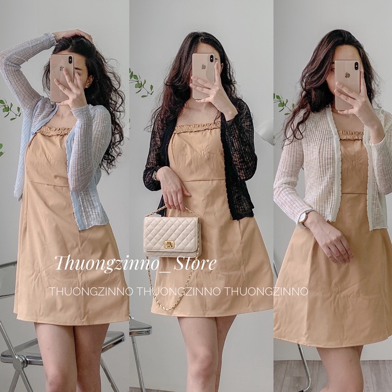 [Ảnh thật/Video]Áo Khoác LOẠI 1 Nữ Cardigan Len  Mỏng Màu Pastel Muối Tiêu Nhiều Màu Cực Hot Hit