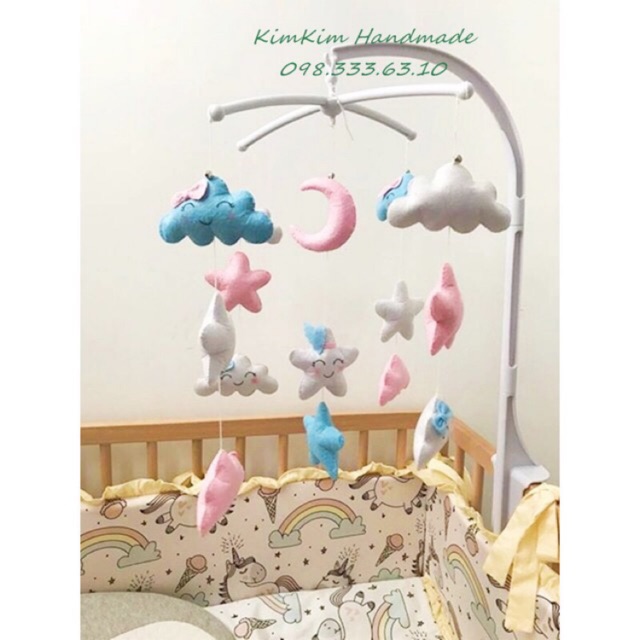 Bộ treo nôi mây sao và khung gắn cũi