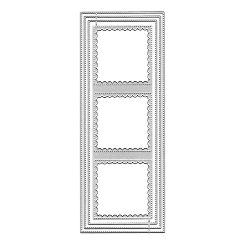 Khuôn Cắt Giấy Kim Loại Mẫu Khung Viền Độc Đáo Thẻ