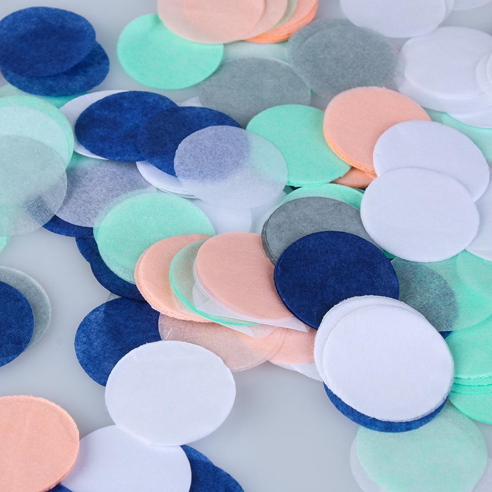 Túi 10g Giấy Confetti Họa Tiết Chấm Bi Màu Hồng Dùng Trang Trí Tiệc Cưới / Sinh Nhật DIY