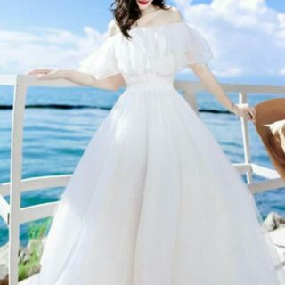 ĐẦM MAXI VOAN TRỄ VAI BÈO