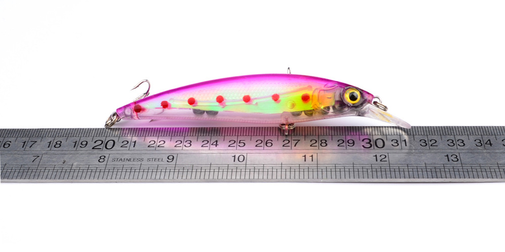 Mồi câu cá giả bằng nhựa mắt 3D 8.2cm/7.3g có móc 0.6-1.8m