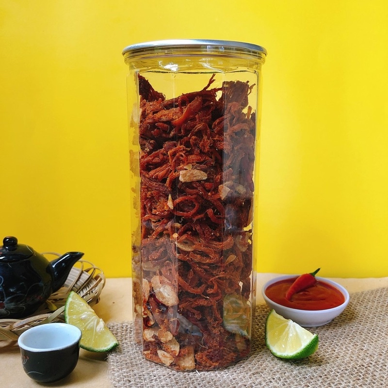 KHÔ HEO CHÁY TỎI Loại ngon Đặt biệt 1 lon 300gr ► FREESHIP◄ heo ngon khô cháy │ Gia Lai market