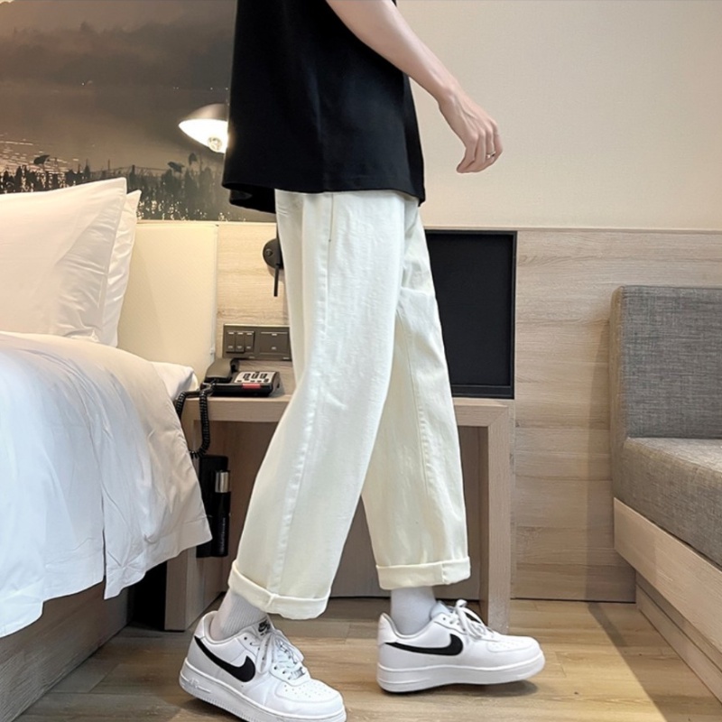 Quần Jeans, Quần jeans baggy rách gối R03 nam ống suông, rộng, hottrend 2021-XX MENS FASHION!