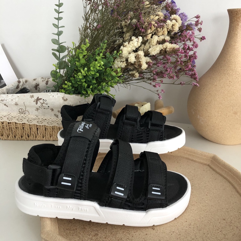 Dép quai hậu,sandal quai hậu nữ 3 quai dán mềm nhẹ,êm chân