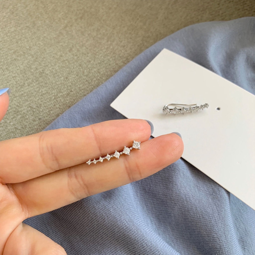 Khuyên Tai Đính Đá Zircon Phong Cách Mới Tinh Tế Cho Nữ