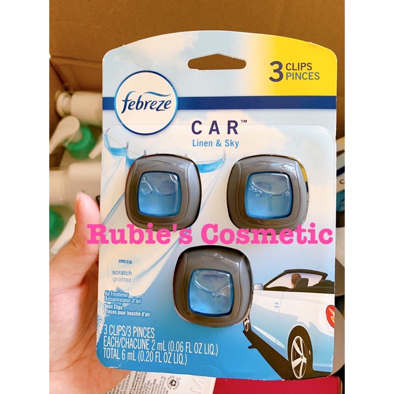 Nước Hoa Ô Tô Febreze Cao Cấp Kẹp Cửa Gió Điều Hòa Xe Hơi Febreze Car Vent Air Freshener