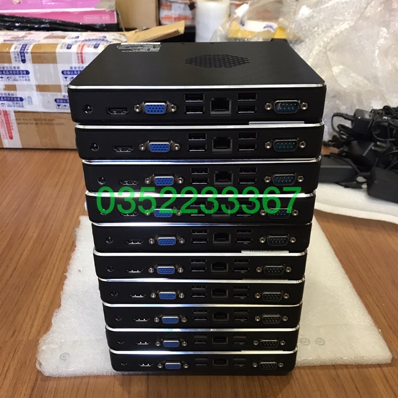 Máy tính công nghiệp,HTPC vỏ nhôm, CPU Celeron 3865U 1.86Ghz, video 4k