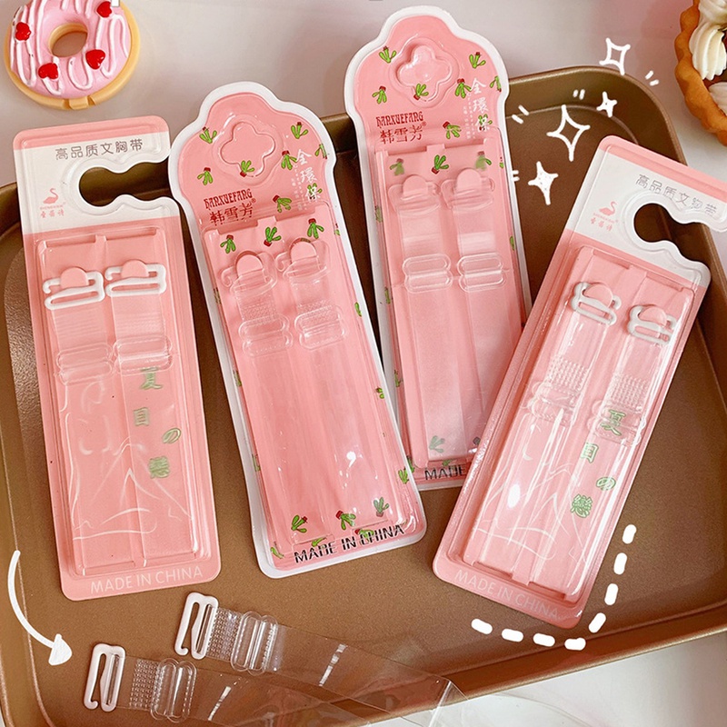 Bộ 2 Dây Áo Ngực Trong Suốt Bằng TPU Chất Lượng Cao Không Trượt Có Thể Điều Chỉnh Dây Thời Trang Mùa Hè