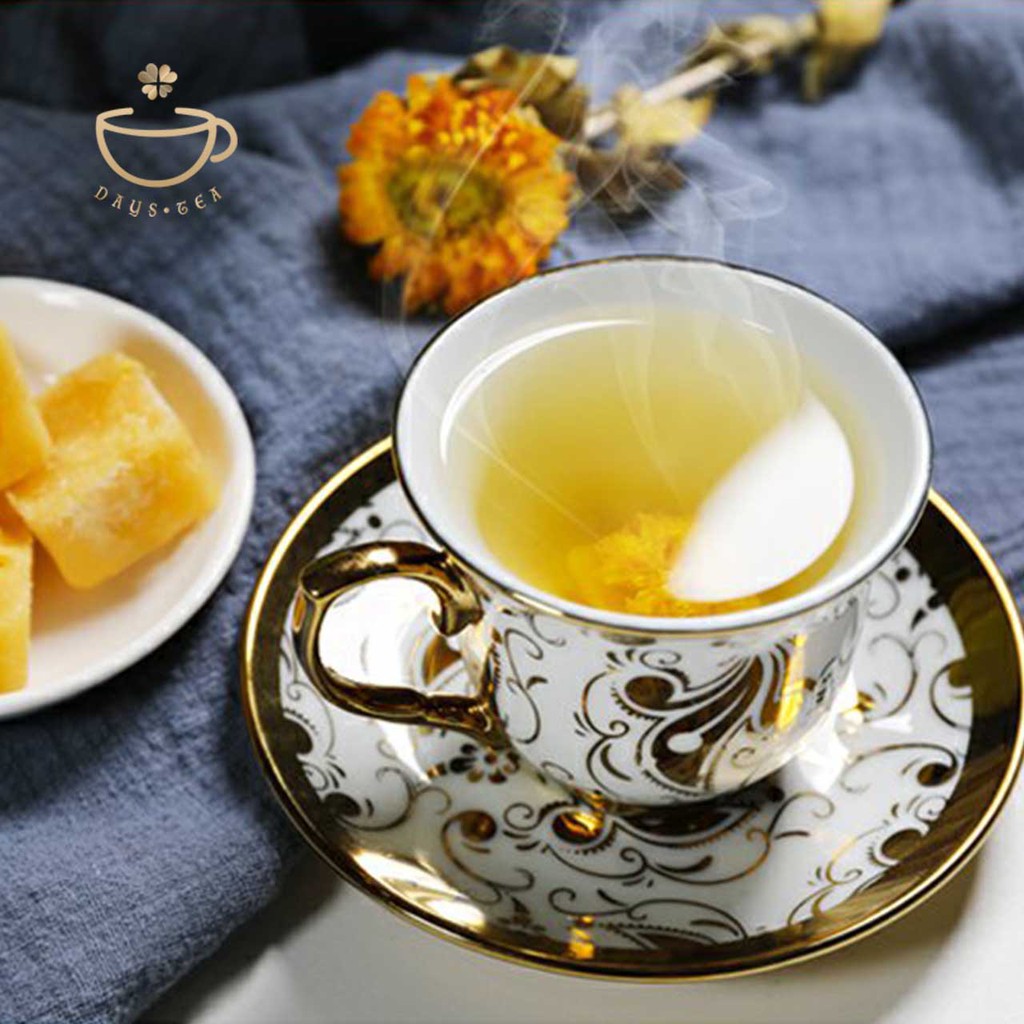 TRÀ HOA CÚC ĐƯỜNG PHÈN, TRÀ HOA CÚC ĐƯỜNG PHÈN MẬT ONG 1 VIÊN - TRÀ THẢO MỘC, AN THẦN DAYSTEA