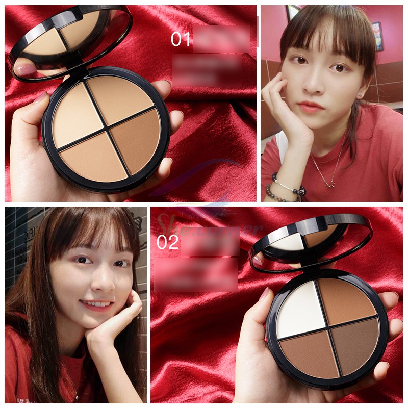 Phấn tạo khối 4 màu Maycheer V-line Face Shading Powder 563