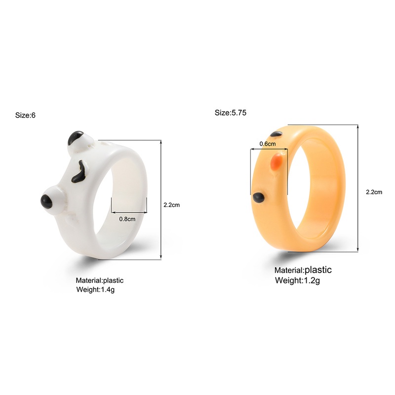 iF YOU Nhẫn Hình Chú Ếch Bằng Nhựa Resin Thời Trang Cho Nam Nữ