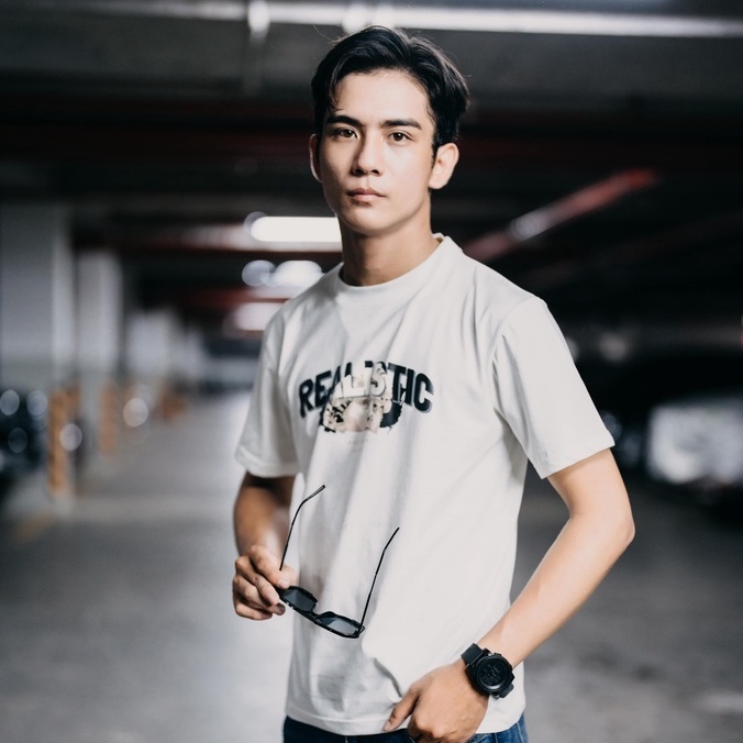 Áo thun nam cổ tròn, t-shirt nam AREMI màu trắng in, vải cotton co giãn, thiết kế trẻ trung ATS0030