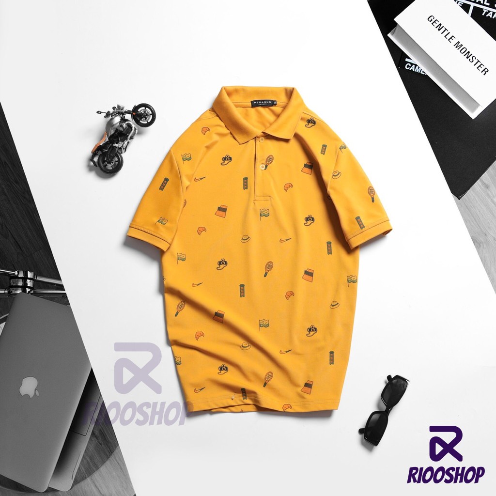 Áo polo nam có cổ họa tiết, áo thun nam có cổ vnxk cộc tay, xịn, form regular, vải dày, có size lớn, đẹp RIOOSHOP RSP016