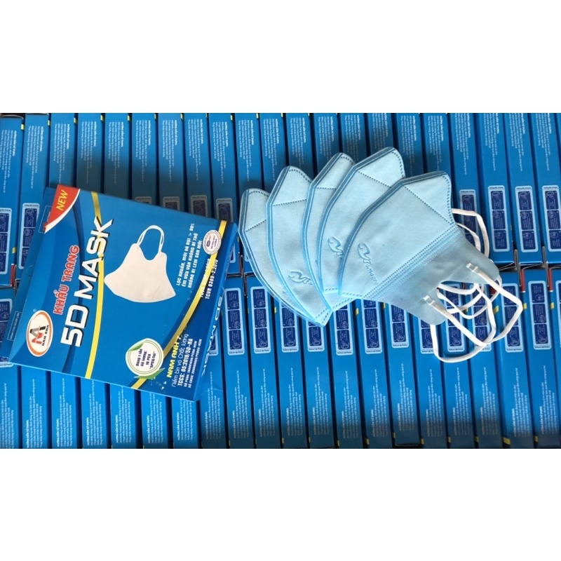 Khẩu trang 5D Famapro/ Viamax/ Uni mask/ PT mask, hộp 10 cái