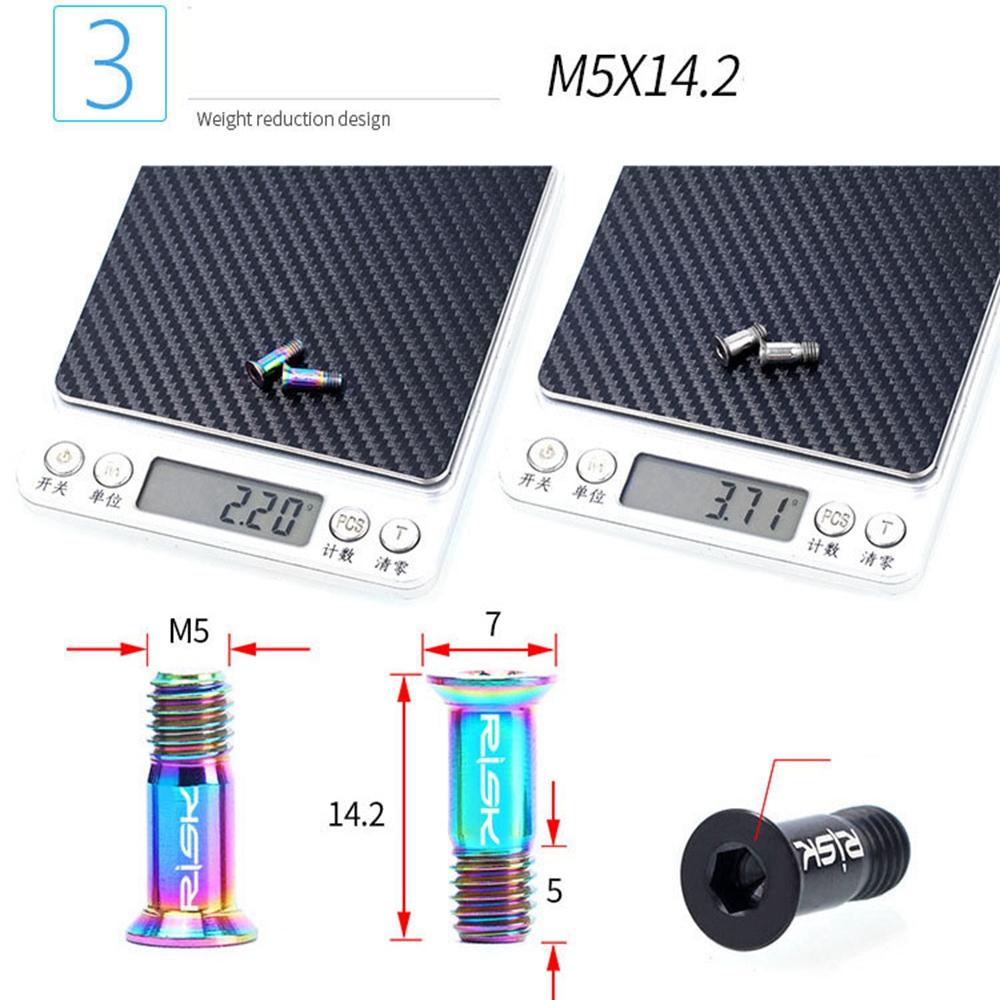Set 2 Ròng Rọc Bằng Titan 4 Màu Kèm Ốc Vít Cố Định Chuyên Dụng