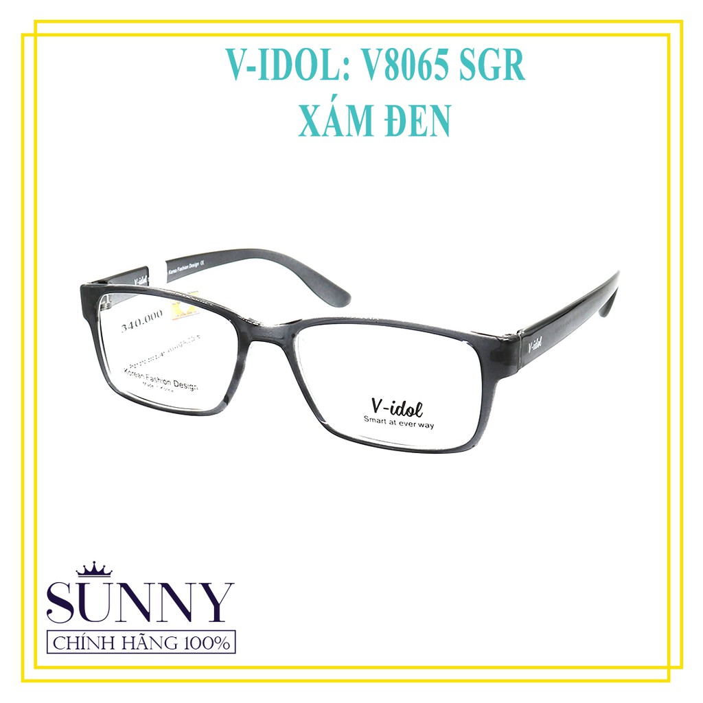 Gọng kính nam nữ chính hãng Vidol V8065 - 3 màu - kèm tem thẻ bảo hành toàn quốc