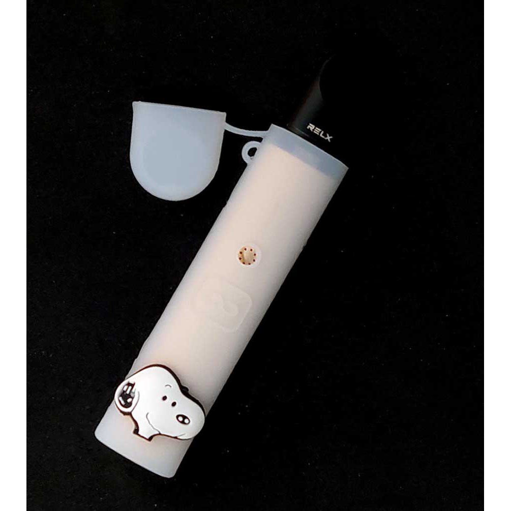 Bao bảo vệ điện thoại Pod Relx 1 4 Chú Chó Snoopy cute vỏ silicon chống sốc có dây đeo clip thực tế