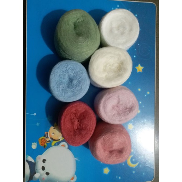 Len mohair 1 sợi nhỏ lông tơi