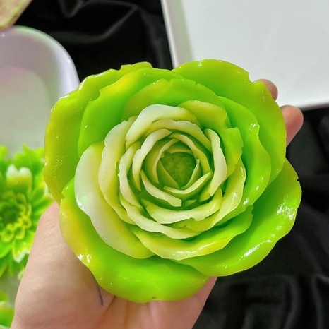 Khuôn Silicone Hoa Hồng Nở Xòe Nhụy Đại Đóa 10 Cm