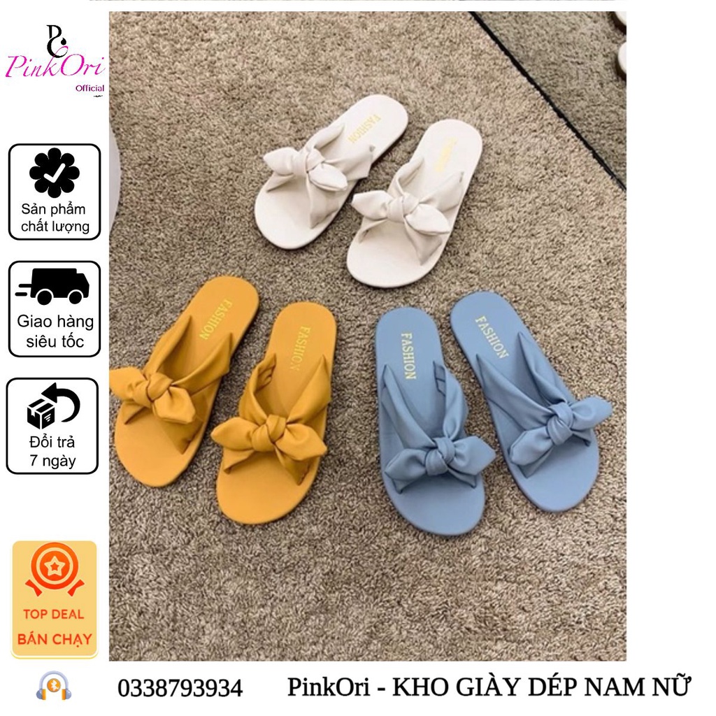 Mã CBZ - Dép Quai Ngang Nơ Thỏ Xinh Xắn ( Kèm Ảnh Thật) - PinkOri