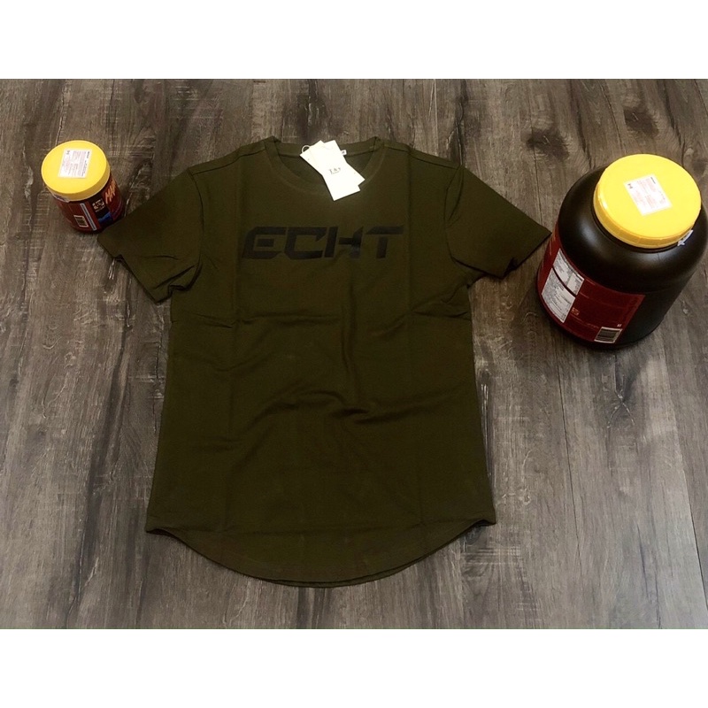 [sale sốc] áo gym nam ECHT vạt bầu cotton 100% cực chất