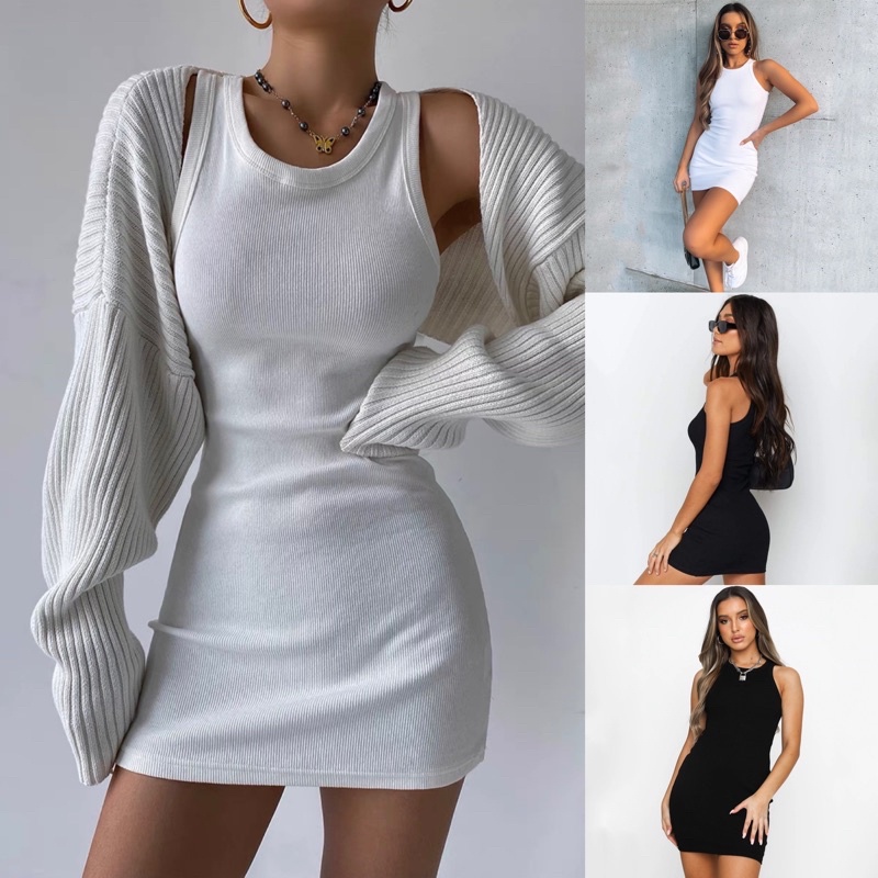 Váy ôm body nữ cổ yếm ôm dáng form chuẩn thờ trang nữ SP000264 babytee