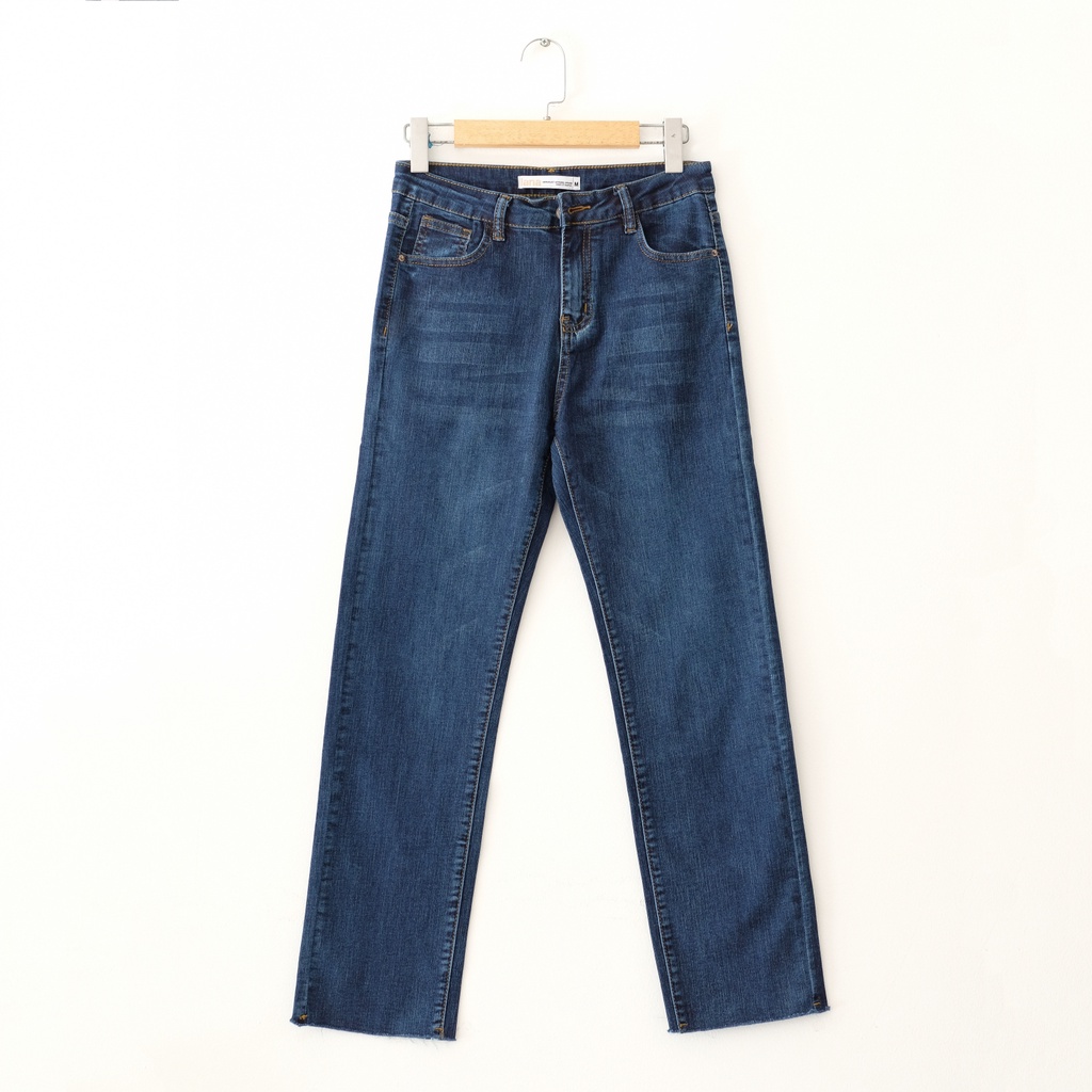 Quần Jeans Dáng Ôm Xanh Jeans Đậm Moneo | QD-LA3515 | Lana Official