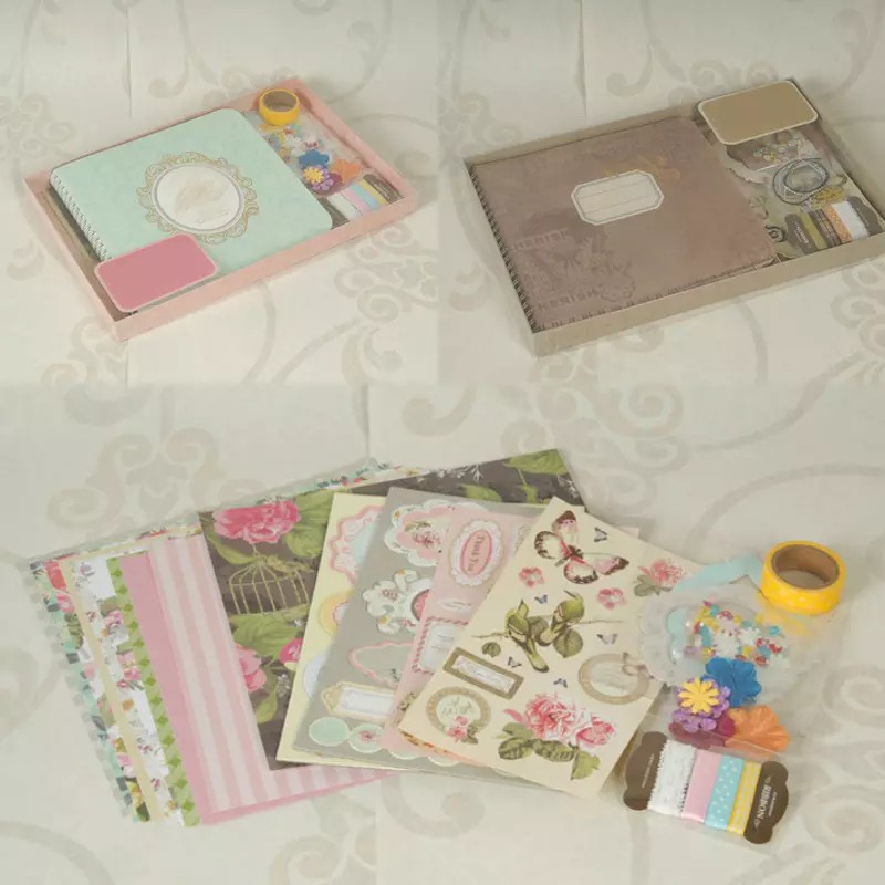  Album Ảnh Scrapbook Bộ Nhớ Du Lịch Cuốn Sách 1 Bộ Quà Tặng Ngày Valentine Tự Làm Album Ảnh Thủ Công Giấy DIY _123LIFEVN