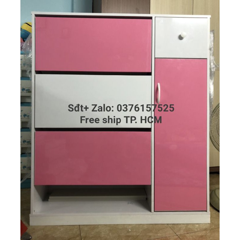 Tủ giày thông minh màu hồng (Free ship TP. HCM)