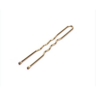 Set 5 kẹp kim loại chữ U màu vàng làm phụ kiện cài tóc