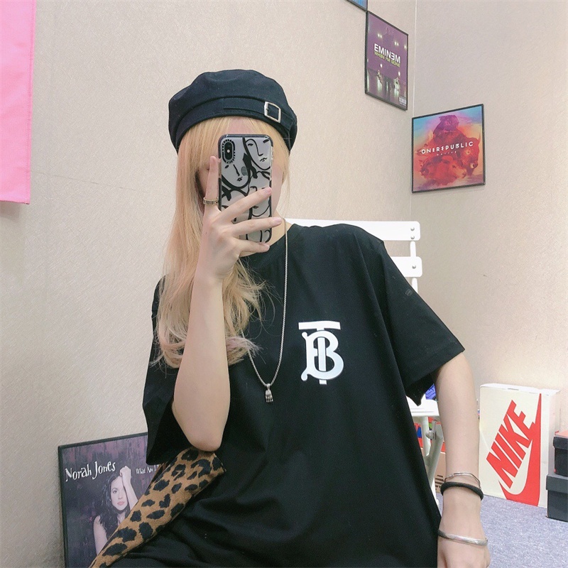 Áo Thun Tay Ngắn Cổ Tròn In Họa Tiết Cổ Điển Thời Trang Xuân Hè