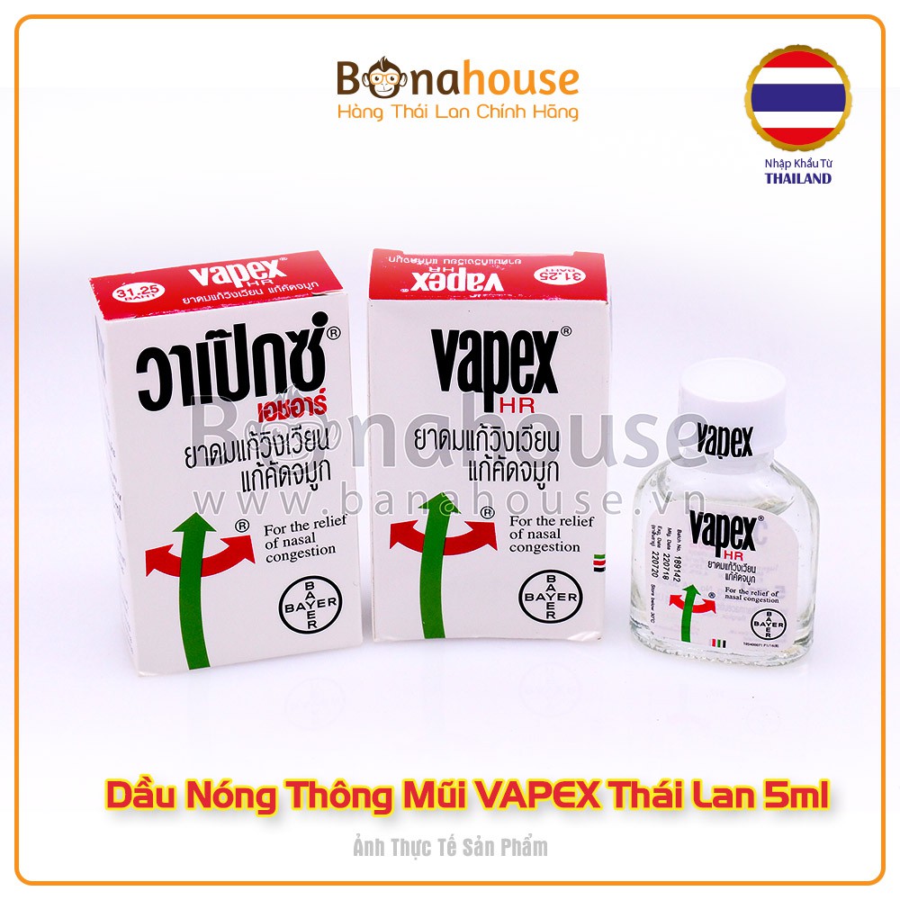 01 Dầu Nóng Thông Mũi VAPEX Thái Lan 5ml