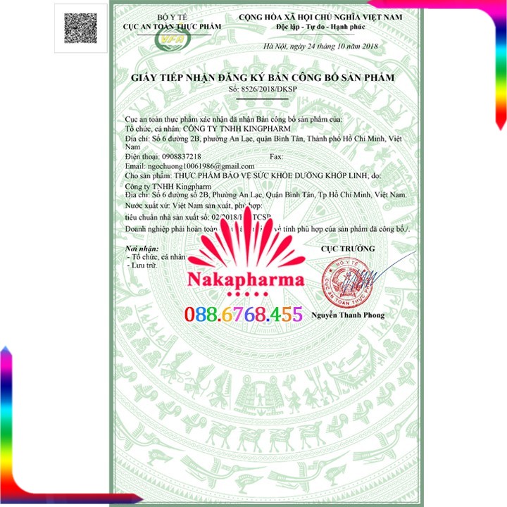 ✔️ Dưỡng Khớp Linh Plus Kingpharm – Cho người đau cột sống, vai gáy, đau thần kinh tọa, giúp lưu thông khí huyết