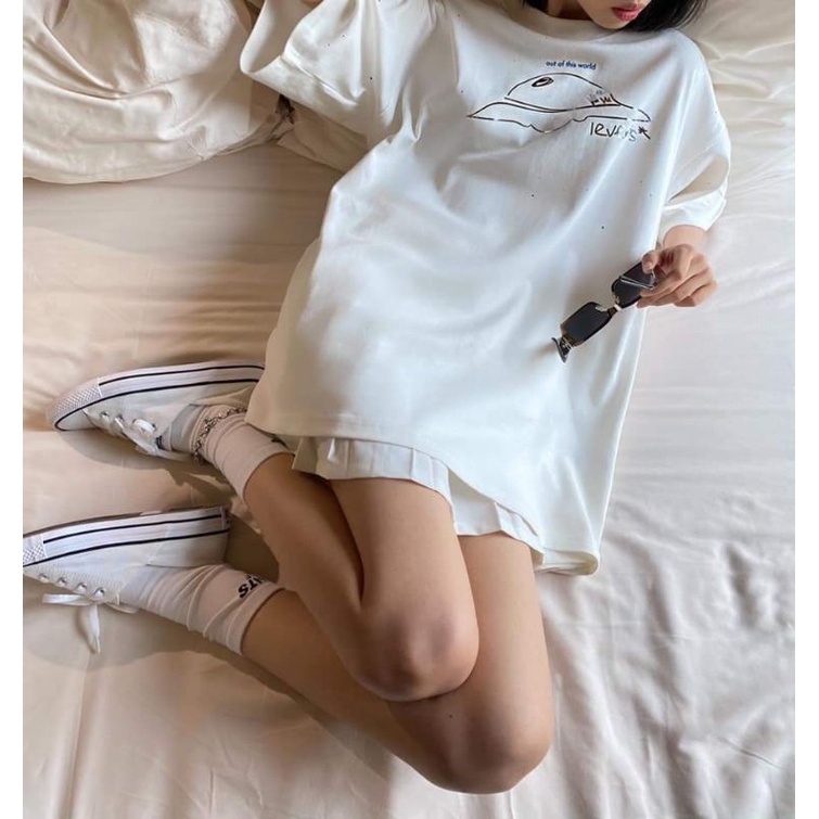 + LEVENTS® SPACESHIP GALAXY TEE BLACK/WHITE