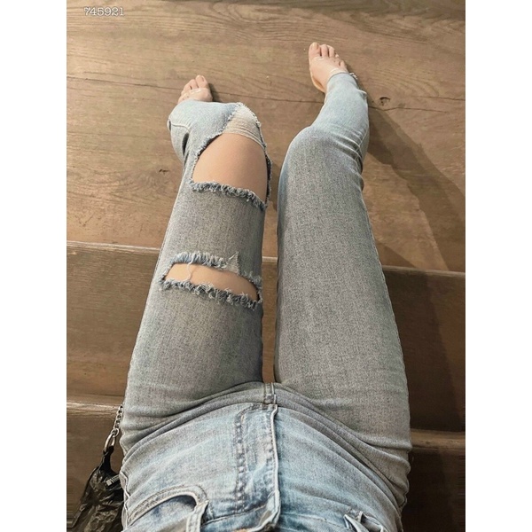 QUẦN JEANS RÁCH (KÈM VIDEO HÌNH THẬT)