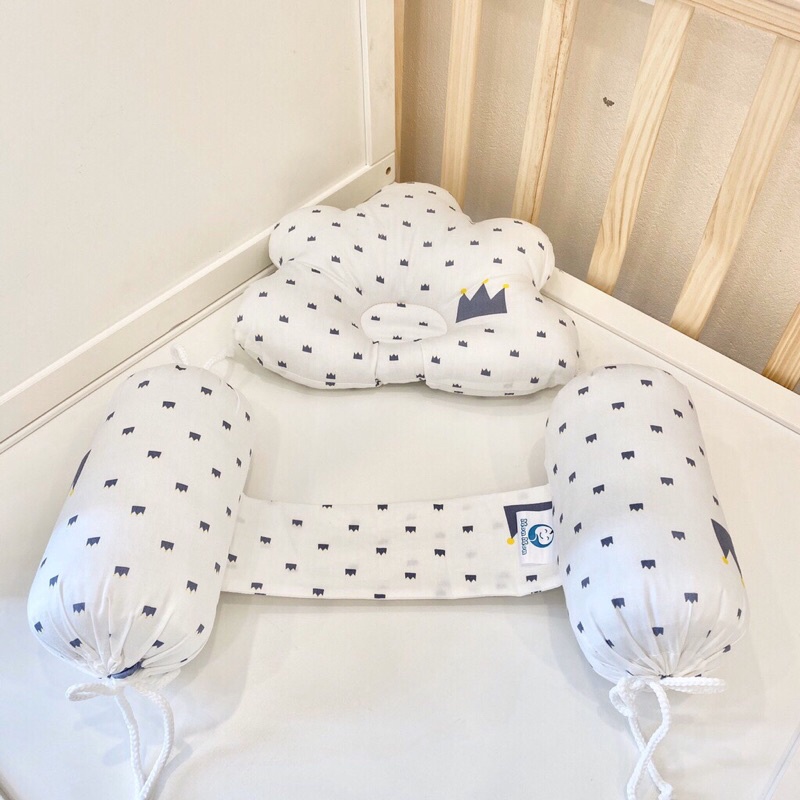 Set Chặn Bông kèm gối Sơ Sinh Monmon