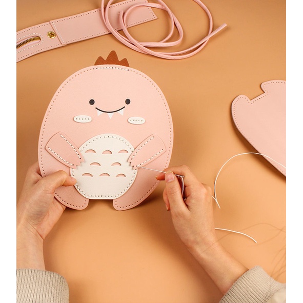 Túi len tự đan siêu hot_Khủng Long Handmade Túi