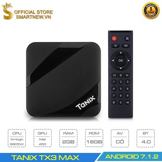 Android tivibox tx3 max ram 2gb, rom 16gb, hỗ trợ kết nối bluetooth 4.1