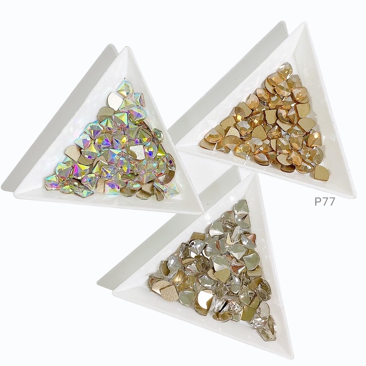 Túi 10 Viên Đá Nail Chân Bằng Chân Vàng Trang Trí Móng ANGELICA P77