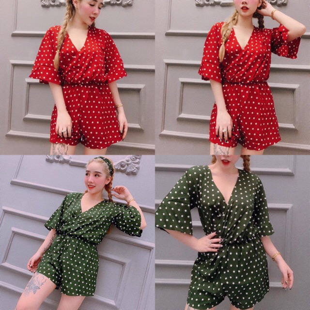 Jumpsuit Thời Trang Đi Biển Dạo Phố BigSize ( Có Sẵn )