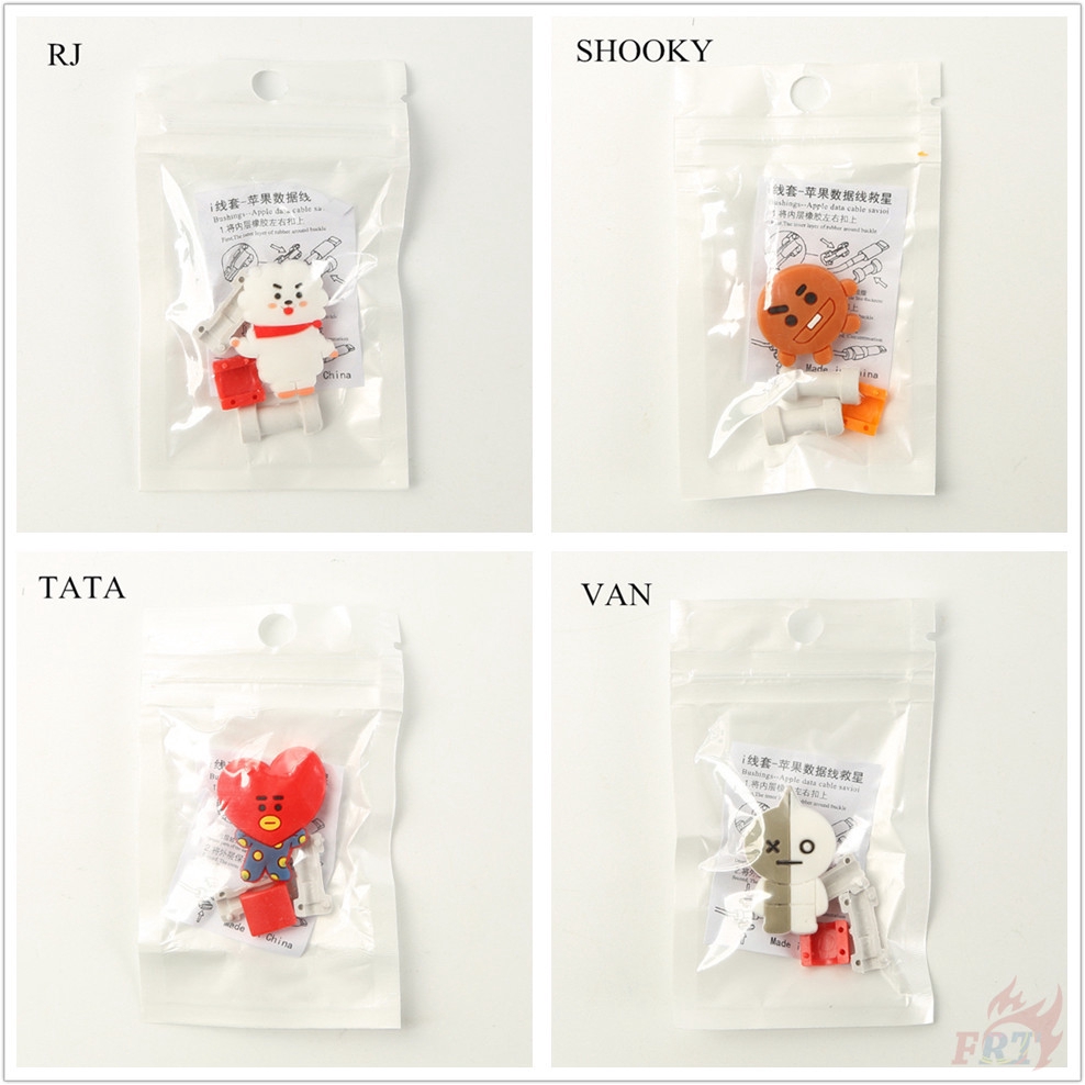 1 Phụ Kiện Bảo Vệ Dây Cáp Dữ Liệu Hình chimmy / cooky / koya / mang / tata / rj / shooky