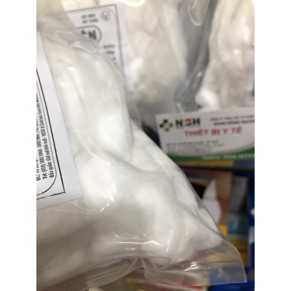 TÚI 100gr và 50gr BÔNG GÒN VIÊN BẢO THẠCH TIỆT TRÙNG GÓI 100gr, BÔNG GÒN Y TẾ DẠNG VIÊN BẢO THẠCH 3cm x 3cm
