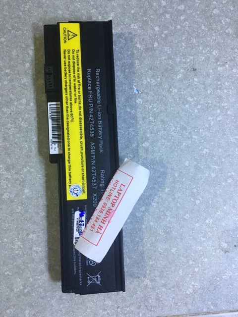 Pin laptop Lenovo ThinkPad X200 X200S X201 X201I 42T4534 42T4535 42T4536 42T4537 42T4542 42t4543 42T4650 43R9254 43R9253