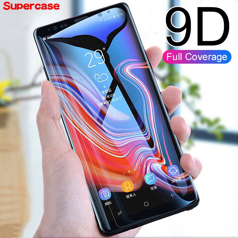 Kính cường lực 9D bảo vệ toàn màn hình Samsung Galaxy Note 8 9 10 Plus S10 Lite 2020 Note 10 Lite A51 A71 2017 J7 J5 J3 Pro J2 Grand Prime On5 On7 2016